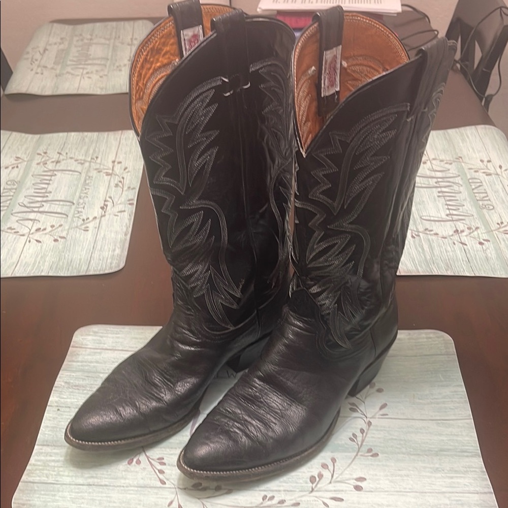 Black Nocona Men’s Cowboy Boots Size 10D